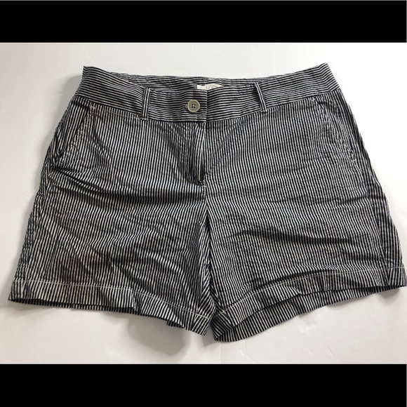 LOFT Pants - Loft 6” shorts. Blue and white striped.
